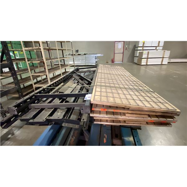 HUSKY 4-LEVEL BLACK METAL ADJUSTABLE SHELF RACKING