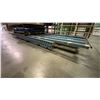 Image 2 : BLUE INDUSTRIAL PALLET RACKING- (2) 140" UPRIGHTS, (6) 16 FT SIDE RAILS & METAL SHELF BRACKETS