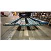 Image 3 : BLUE INDUSTRIAL PALLET RACKING- (2) 140" UPRIGHTS, (6) 16 FT SIDE RAILS & METAL SHELF BRACKETS