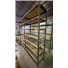 Image 2 : LARGE METAL FRAME WOOD TOP WELDED TOGETHER SHELVING UNIT- APPROX 101"L X 21"D X 95"H