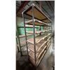 Image 3 : LARGE METAL FRAME WOOD TOP WELDED TOGETHER SHELVING UNIT- APPROX 101"L X 21"D X 95"H