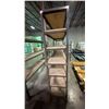 Image 4 : LARGE METAL FRAME WOOD TOP WELDED TOGETHER SHELVING UNIT- APPROX 101"L X 21"D X 95"H