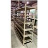 Image 1 : METAL FRAME WOOD TOP WELDED TOGETHER SHELVING UNIT APPROX 88"L X 19.5"D X 69"H