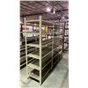 Image 2 : METAL FRAME WOOD TOP WELDED TOGETHER SHELVING UNIT APPROX 88"L X 19.5"D X 69"H