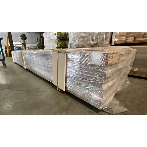 1 LIFT OF BASEBOARD MOULDING- PINE WOOD WITH OAK IMPERIAL VALLEY PRINT FINISH, 14 FT LENGTHS