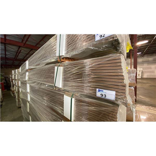 1 LIFT OF BASEBOARD MOULDING- PINE WOOD WITH OAK IMPERIAL VALLEY PRINT FINISH, 14 FT LENGTHS