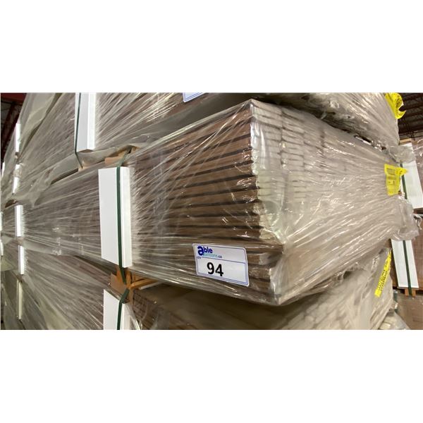 1 LIFT OF BASEBOARD MOULDING- PINE WOOD WITH OAK IMPERIAL VALLEY PRINT FINISH, 14 FT LENGTHS