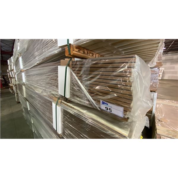1 LIFT OF BASEBOARD MOULDING- PINE WOOD WITH OAK IMPERIAL VALLEY PRINT FINISH, 14 FT LENGTHS
