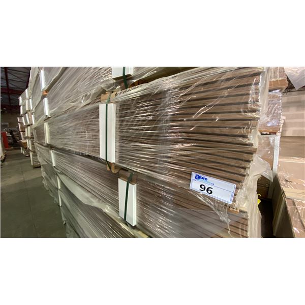 1 LIFT OF BASEBOARD MOULDING- PINE WOOD WITH OAK IMPERIAL VALLEY PRINT FINISH, 14 FT LENGTHS
