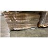 Image 2 : 1 LIFT OF MAHOGANY PREFAB FLAT JAMB WITH OAK IMPERIAL VALLEY PRINT FINISH- 7' LENGTHS, 252 PCS