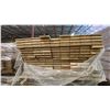 Image 2 : 1 LIFT OF MAHOGANY PREFAB FLAT JAMB WITH OAK IMPERIAL VALLEY PRINT FINISH- 7' LENGTHS, 252 PCS