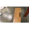 Image 5 : 1 XL LIFT OF MAHOGANY PREFAB FLAT JAMB WITH OAK IMPERIAL VALLEY PRINT FINISH- 7' LENGTHS,