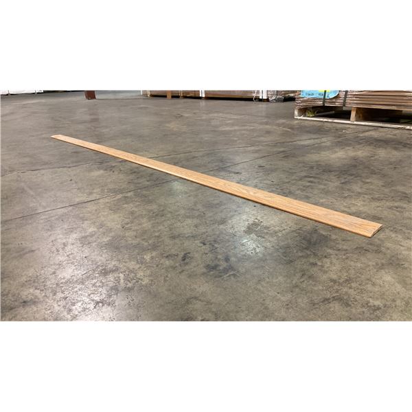 1 LIFT OF BASEBOARD MOULDING- MAHOGANY WOOD WITH OAK IMPERIAL VALLEY PRINT FINISH, 7 FT LENGTHS
