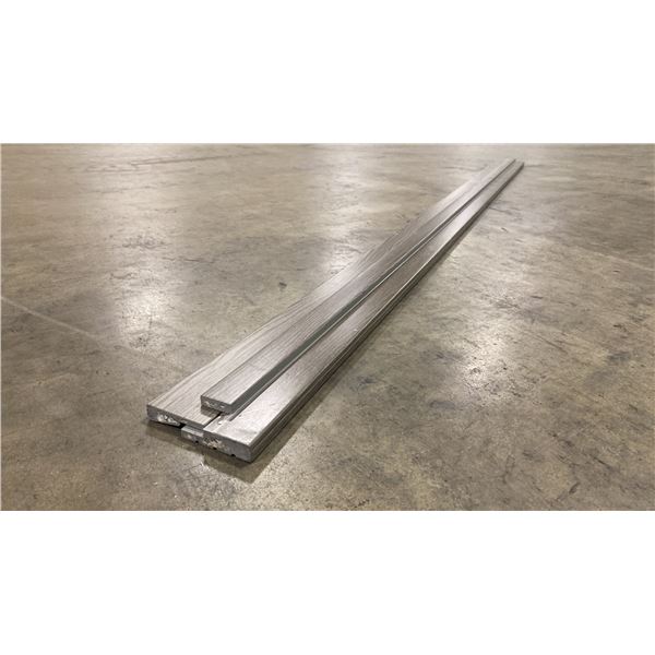 1 LIFT OF INTERLOCKING BASEBOARD/TRIM MOULDING WITH SLATE GREY FINISH- APPROX 82" LENGTHS,