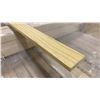 Image 3 : 1 LIFT OF MAHOGANY TRIM MOULDING WITH EMBOSSED WOOD MAPLE FINISH- APPROX 7' LENGTHS