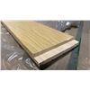 Image 4 : 1 LIFT OF BASEBOARD MOULDING- PINE WOOD WITH EMBOSSED WOOD MAPLE FINISH, 82" LENGTHS