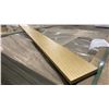 Image 5 : 1 LIFT OF BASEBOARD MOULDING- PINE WOOD WITH EMBOSSED WOOD MAPLE FINISH, 82" LENGTHS