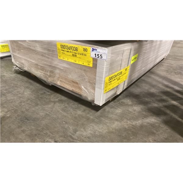 1 LIFT OF BASEBOARD MOULDING NON EMBOSSED TRUE WHITE APPROX 82" LENGTHS , 1,260 FT TOTAL
