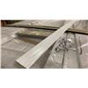 Image 3 : 1 LIFT OF BASEBOARD/TRIM MOULDING WITH BRITE WHITE EMBOSSED WOOD FINISH- APPROX 7' LENGTHS,
