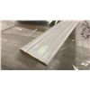 Image 4 : 1 LIFT OF BASEBOARD/TRIM MOULDING WITH BRITE WHITE EMBOSSED WOOD FINISH- APPROX 7' LENGTHS,