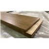 Image 4 : 1 LIFT OF MAHOGANY FLAT JAMB WITH EMBOSSED WOOD VALLEY PRINT MENOCINO FINISH APPROX 82" LENGTHS,