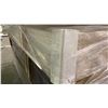Image 1 : 1 LIFT OF BASEBOARD/TRIM MOULDING WITH EMBOSSED WOOD BRITE WHITE FINISH- APPROX 82" LENGTHS,