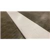 Image 4 : 1 LIFT OF BASEBOARD/TRIM MOULDING WITH EMBOSSED WOOD BRITE WHITE FINISH- APPROX 82" LENGTHS,