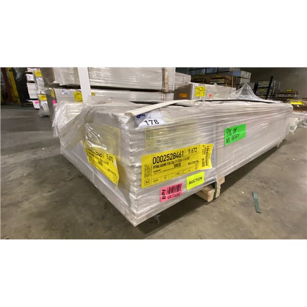 1 LIFT OF FLAT JAMB WITH PREFINISHED BRITE WHITE FINISH- APPROX 82" LENGTHS,
