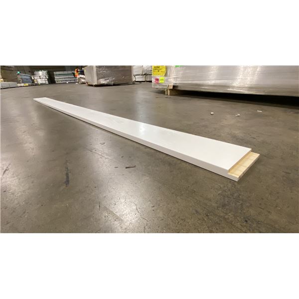 1 LIFT OF FLAT JAMB WITH PREFINISHED BRITE WHITE FINISH- APPROX 82" LENGTHS,