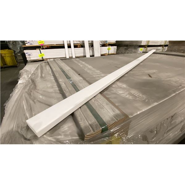 1 LIFT OF TRIM MOULDING PRIMED WHITE APPROX 7' LENGTHS, 418 PCS, 2,926 FT TOTAL