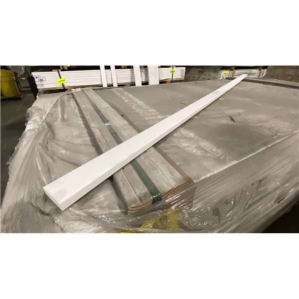 1 LIFT OF TRIM MOULDING PRIMED WHITE APPROX 7' LENGTHS, 437 PCS, 3,059 FT TOTAL