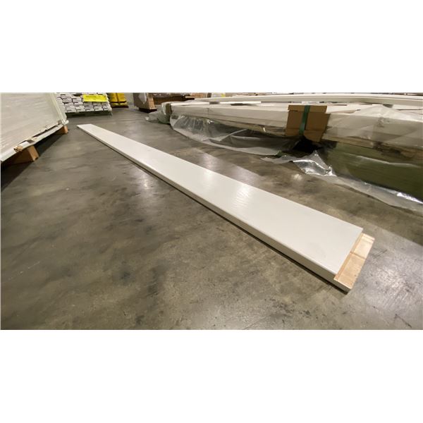 1 LIFT OF FLAT JAMB EMBOSSED WOOD WHITE FINISH- APPROX 81" LENGTHS,
