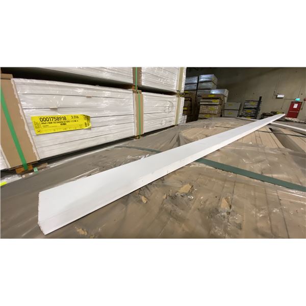 1 LIFT OF BASEBOARD/TRIM MOULDING WITH PRIMED WHITE FINISH APPROX 97" LENGTHS, 3,016 FT TOTAL
