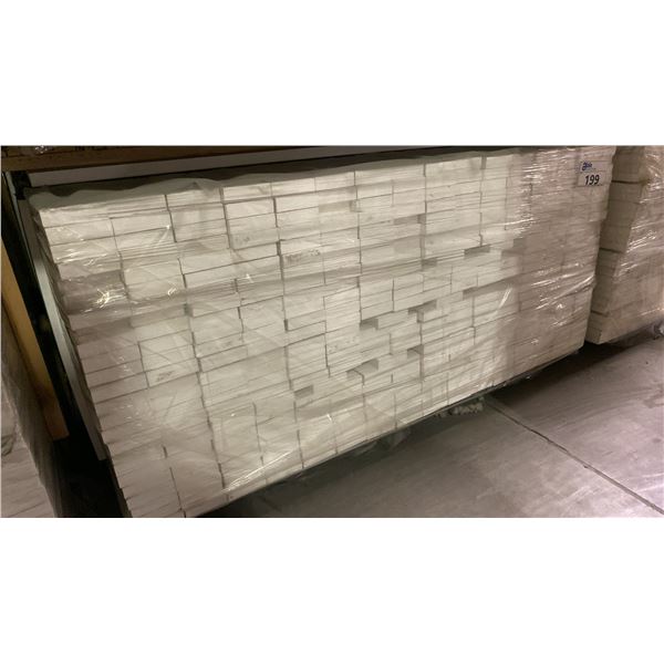 1 LIFT OF BASEBOARD/TRIM MOULDING WITH PRIMED WHITE FINISH APPROX 97" LENGTHS, 3,016 FT TOTAL