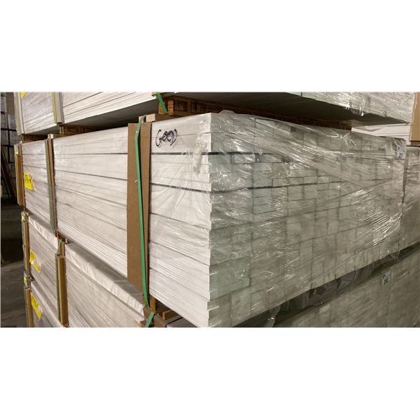 1 LIFT OF BASEBOARD/TRIM MOULDING WITH PRIMED WHITE FINISH APPROX 97" LENGTHS, 3,016 FT TOTAL