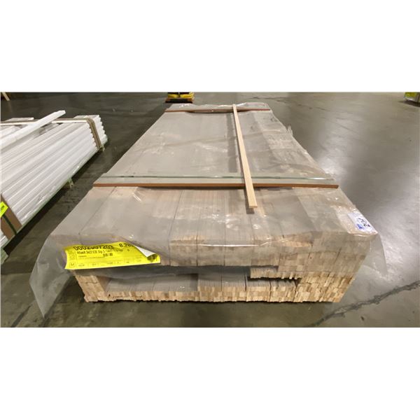 1 LIFT OF OAK TRIM RAW NATURAL APPROX 8' LENGTHS, 8,875 FT TOTAL