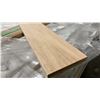 Image 4 : 1 LIFT OF DOOR JAMB MOULDING WITH RAW NATURAL OAK CLEAR FINISH APPROX 7' LENGTHS, 3,528 FT TOTAL