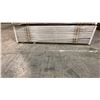 Image 2 : 1 LIFT OF PREFABRICATED WHITE EC DOOR JAMB 81" X 4-9 16" APPROX 180 PCS