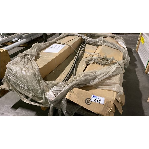 LARGE PALLET OF BROWN VINYL WEATHER STRIPPING