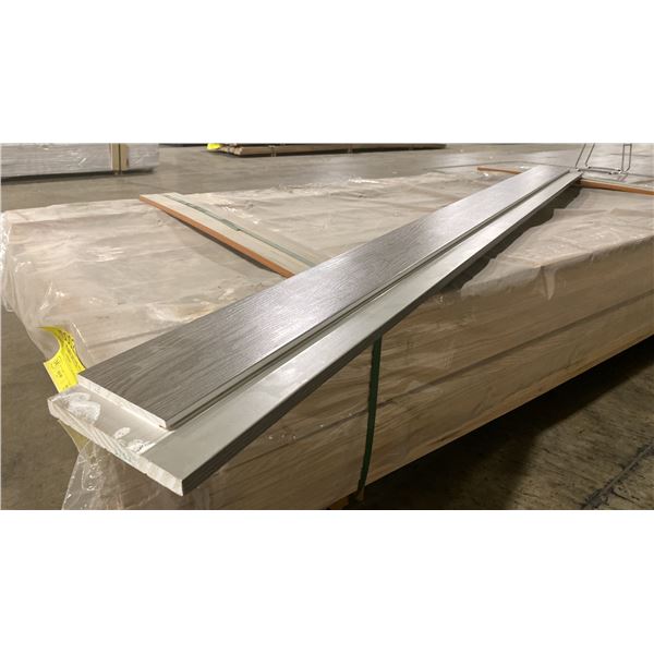 LIFT OF DOOR JAMB PLANKS WITH EMBOSSED WOOD SLATE FINISH APPROX 88" LENGTHS , 36PCS