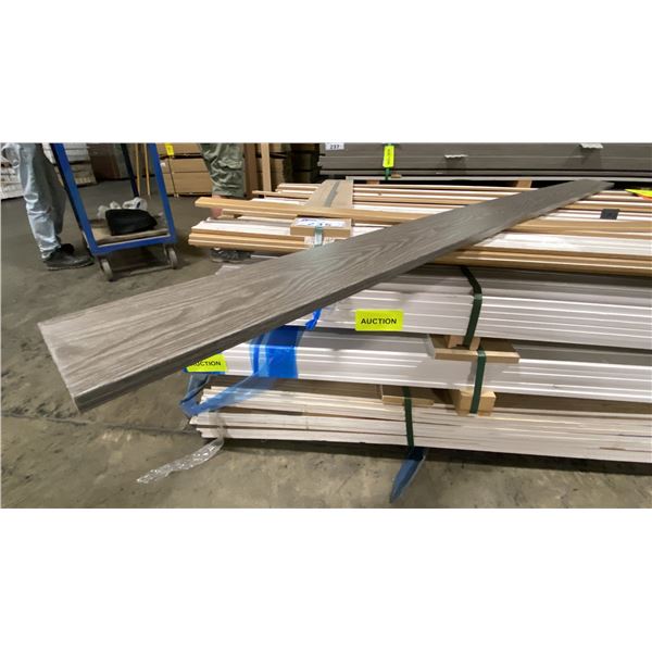 1 LIFT & 1 SMALL LIFT OF MDF DOOR JAMB TRIM WITH PREFINISHED SLATE FINISH APPROX 85" LENGTHS