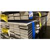 Image 2 : 1 LIFT & 1 SMALL PARTIAL LIFT OF FLAT JAMB WITH PRIMED BLACK FINISH APPROX 7' LENGTHS, 284 PCS,