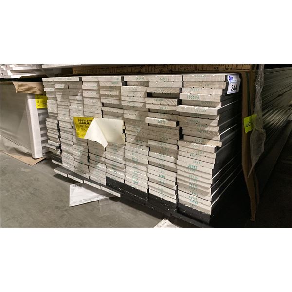 1 LIFT OF FLAT JAMB WITH PRIMED BLACK FINISH APPROX 7' LENGTHS, 240 PCS, 1,680 FT TOTAL