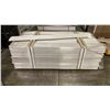 Image 1 : 1 LIFT OF DOOR JAMB MOULDING PLANKS WITH PRIMED WHITE FINISH APPROX 82" LENGTHS, 50PCS, 675 FT