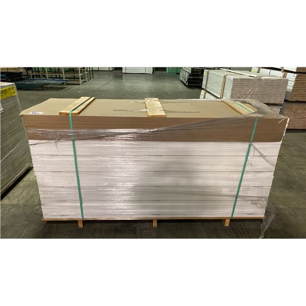 1 LIFT OF BI-FOLD CLOSET DOORS PAINTED POLAR WHITE 24" X 80", 28 PCS