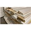 Image 3 : 2 LIFTS OF MDF BASEBOARD MOULDINGS WITH PRIMED WHITE FINISH APPROX 8' LENGTHS