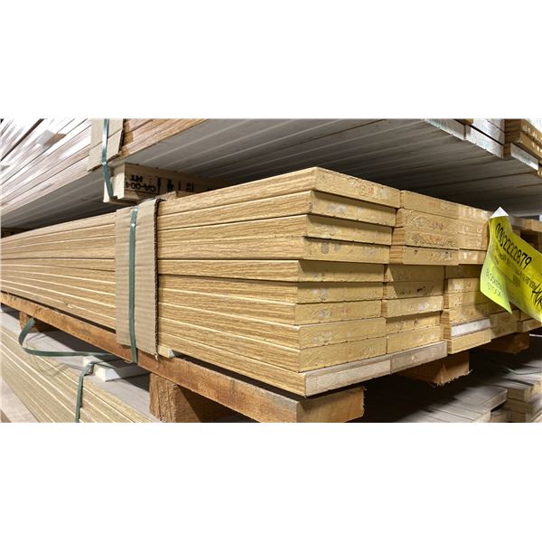 1 LIFT OF FLAT JAMB WITH EMBOSSED WOOD CHESAPEAKE FINISH APPROX 7' LENGTHS, 90 PCS