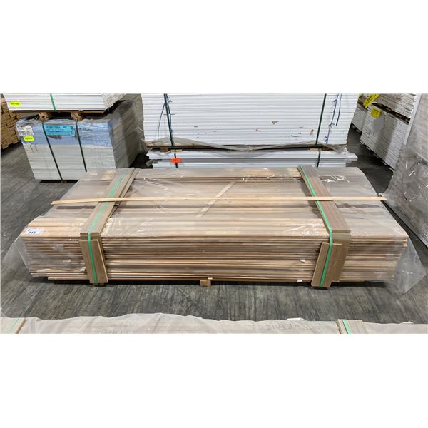 1 LIFT OF HEMLOCK TRIM RAW NATURAL FINISH APPROX 8' LENGTHS, 4,608 FT TOTAL