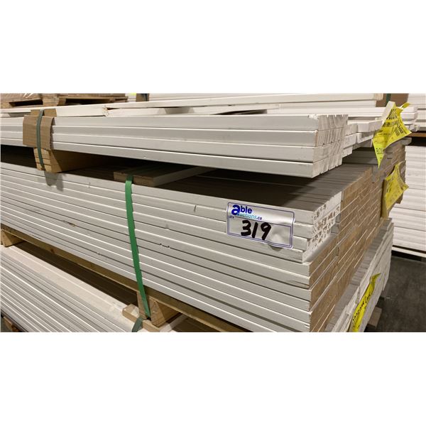 1 LIFT & 1 PARTIAL LIFT OF WHITE FLAT JAMB APPROX 7' LENGTHS