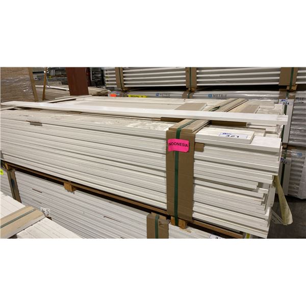 1 LIFT OF FLAT JAMB WITH WHITE FINISH APPROX 7' LENGTHS